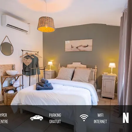 Apartment Centre Historique- Free Parking-wifi-campagne Chic- Sleepntripbeziers *